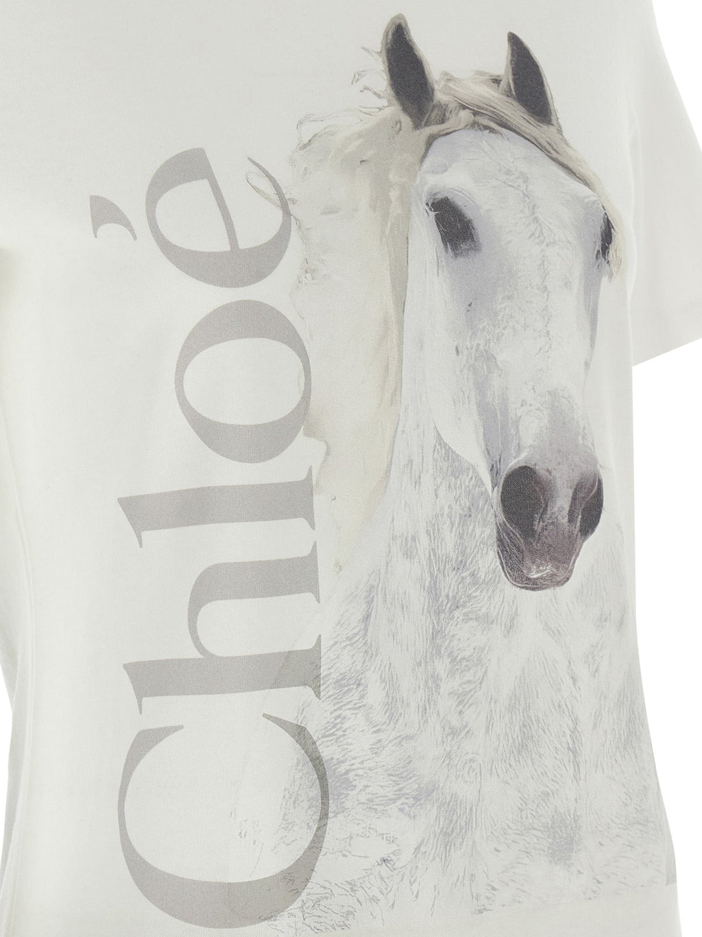 Chloé White Cotton T-Shirt