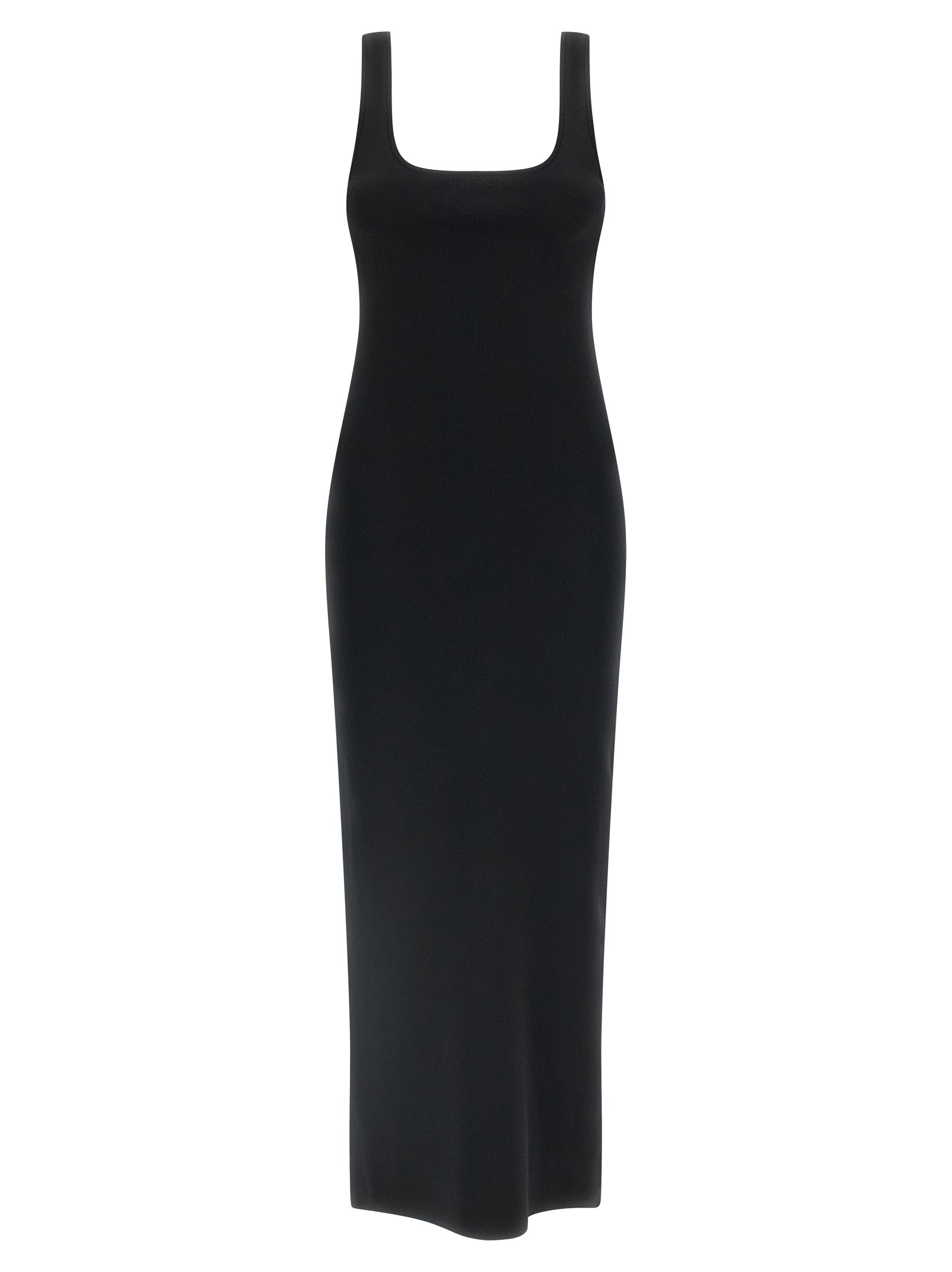 Entire Studios Black Viscose Midi Dress