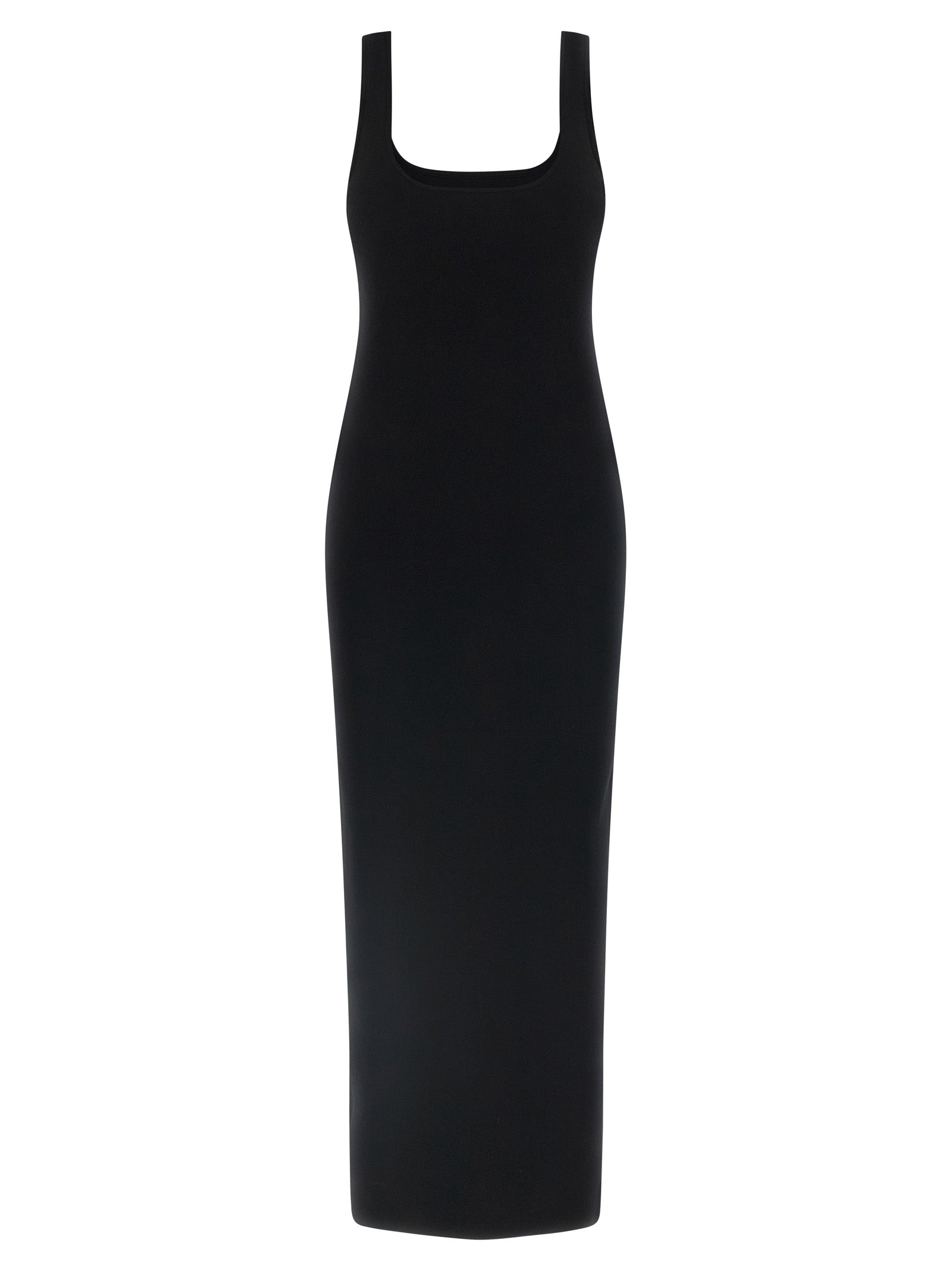 Entire Studios Black Viscose Midi Dress