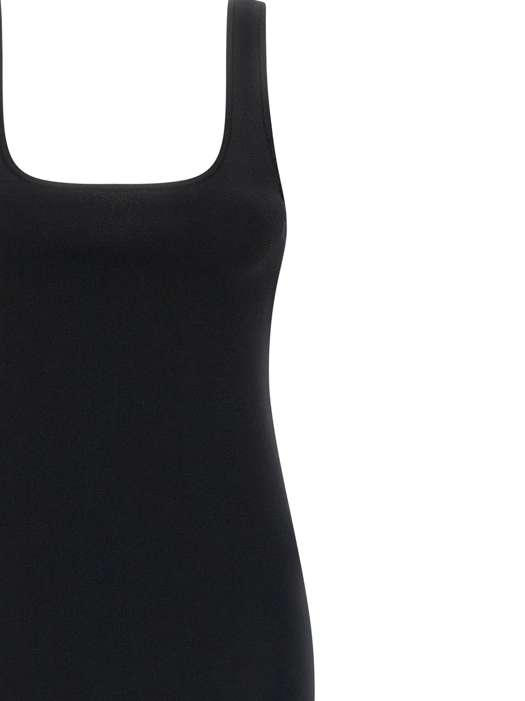 Entire Studios Black Viscose Midi Dress