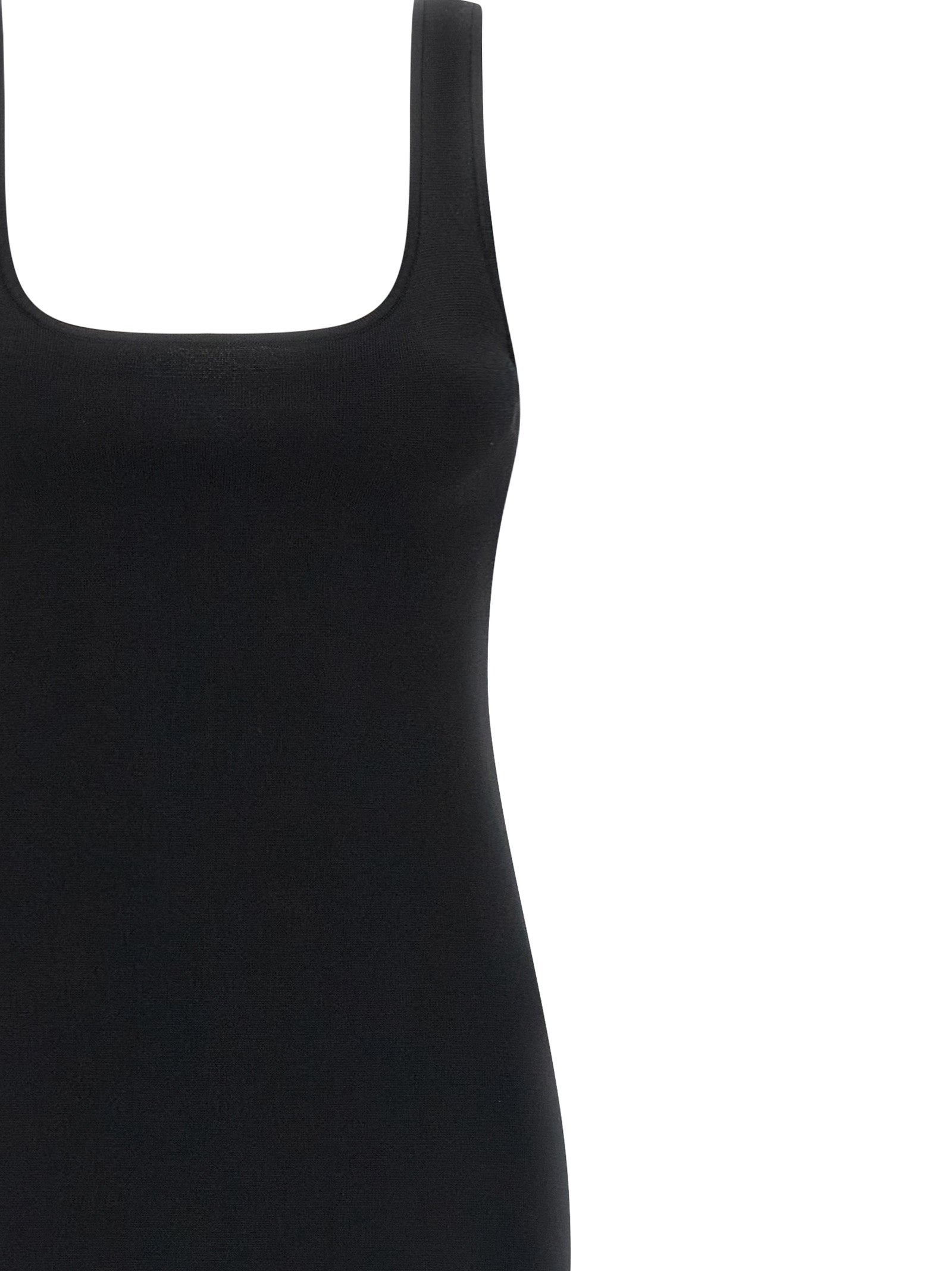 Entire Studios Black Viscose Midi Dress