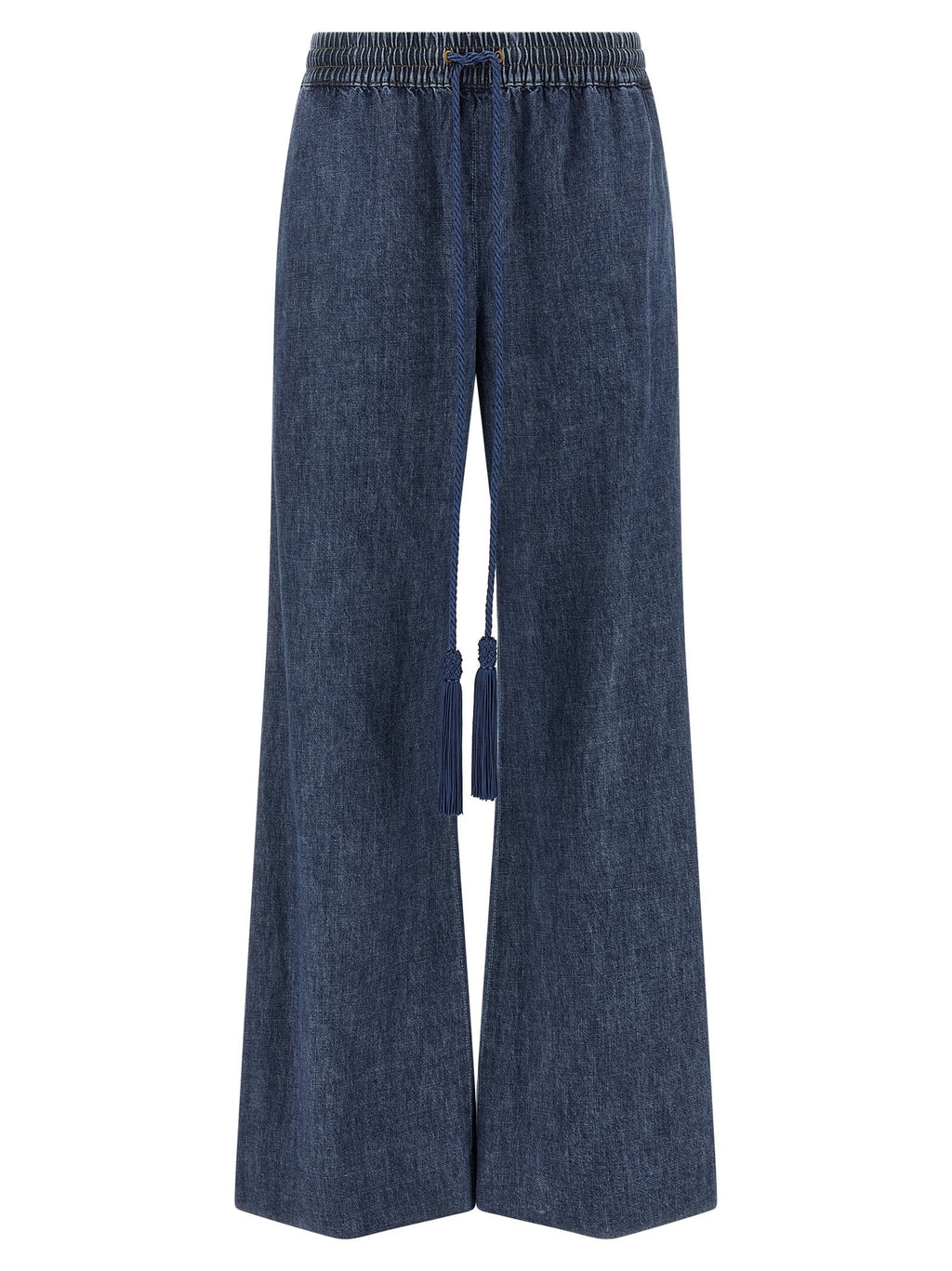 Valentino Garavani Blue Cotton Flared Jeans