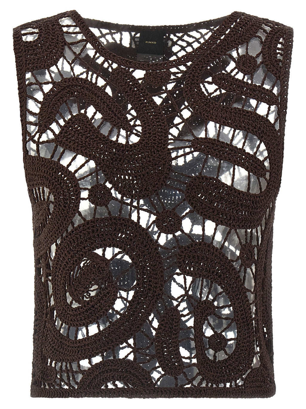 PINKO Brown Viscose Blouse PINKO