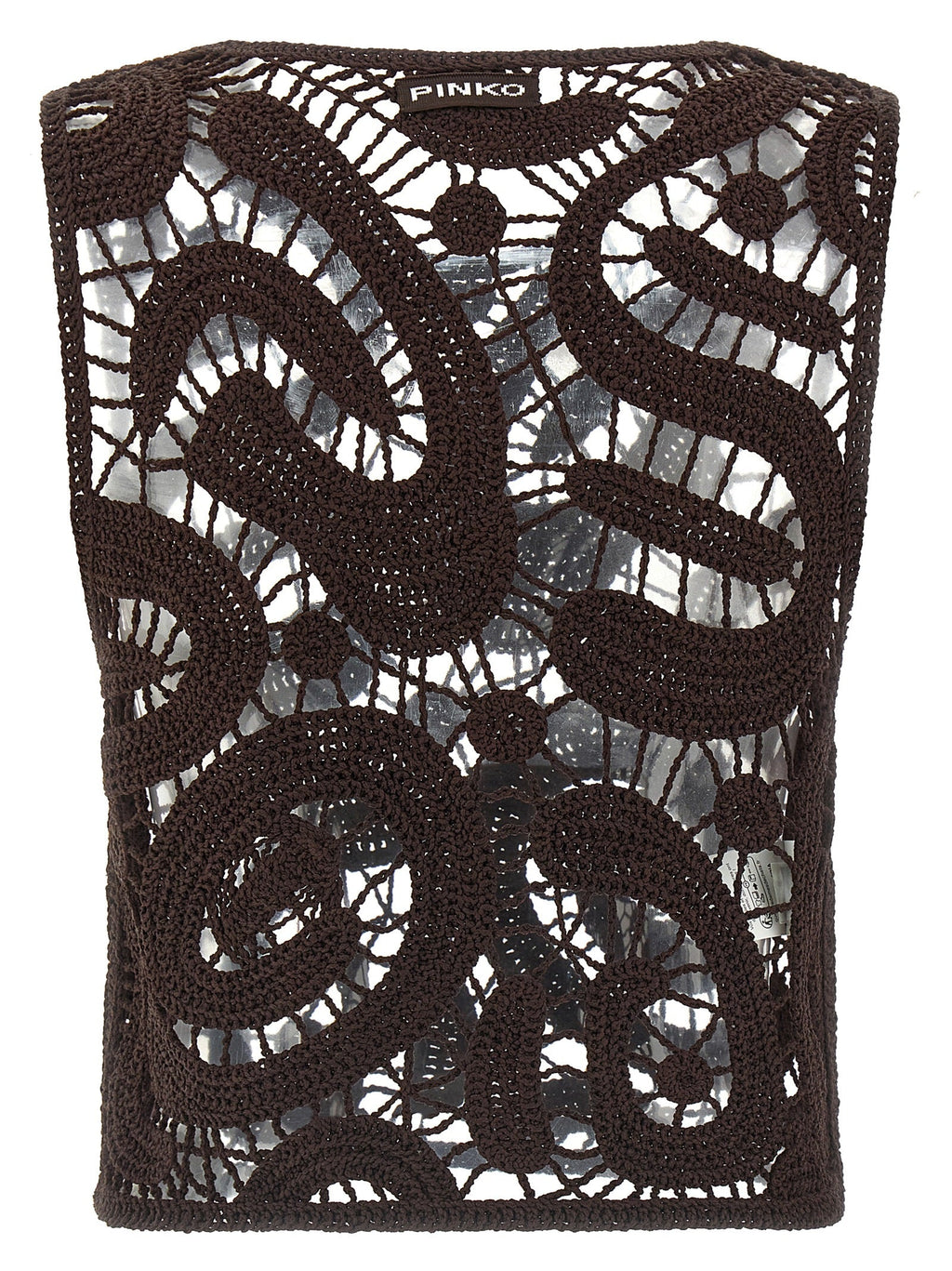 PINKO Brown Viscose Blouse PINKO