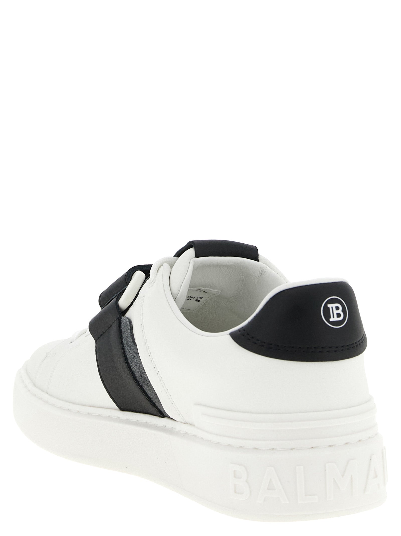 Balmain Bicolor Calfskin Low Top Sneakers