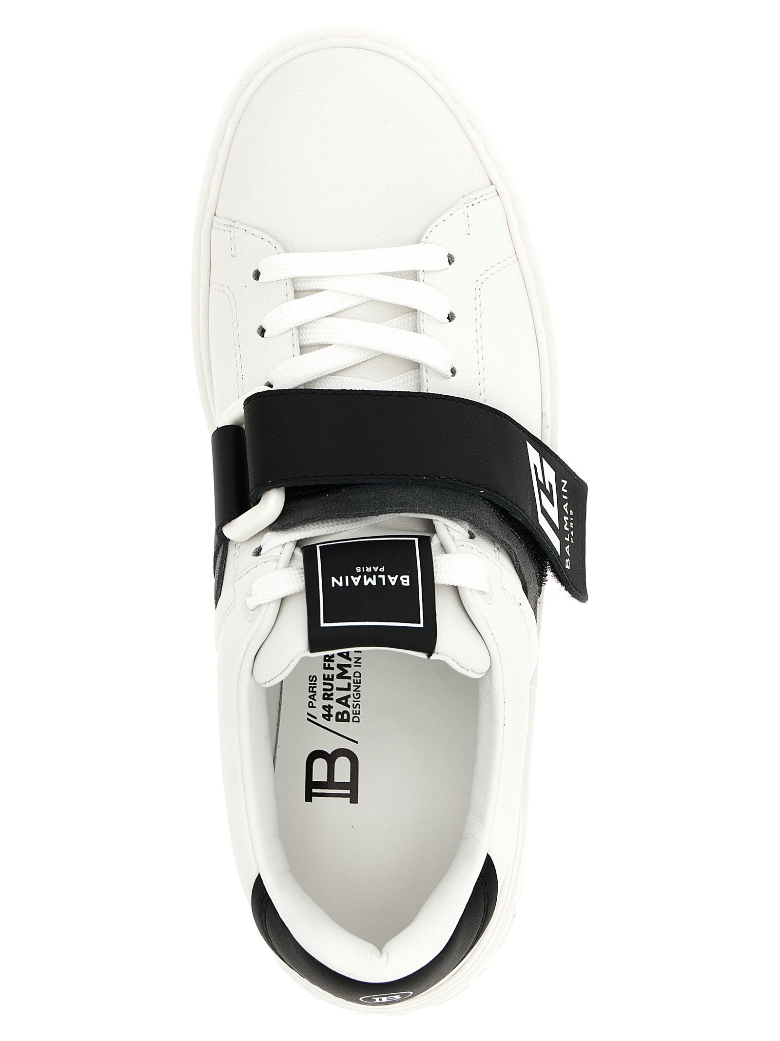 Balmain Bicolor Calfskin Low Top Sneakers
