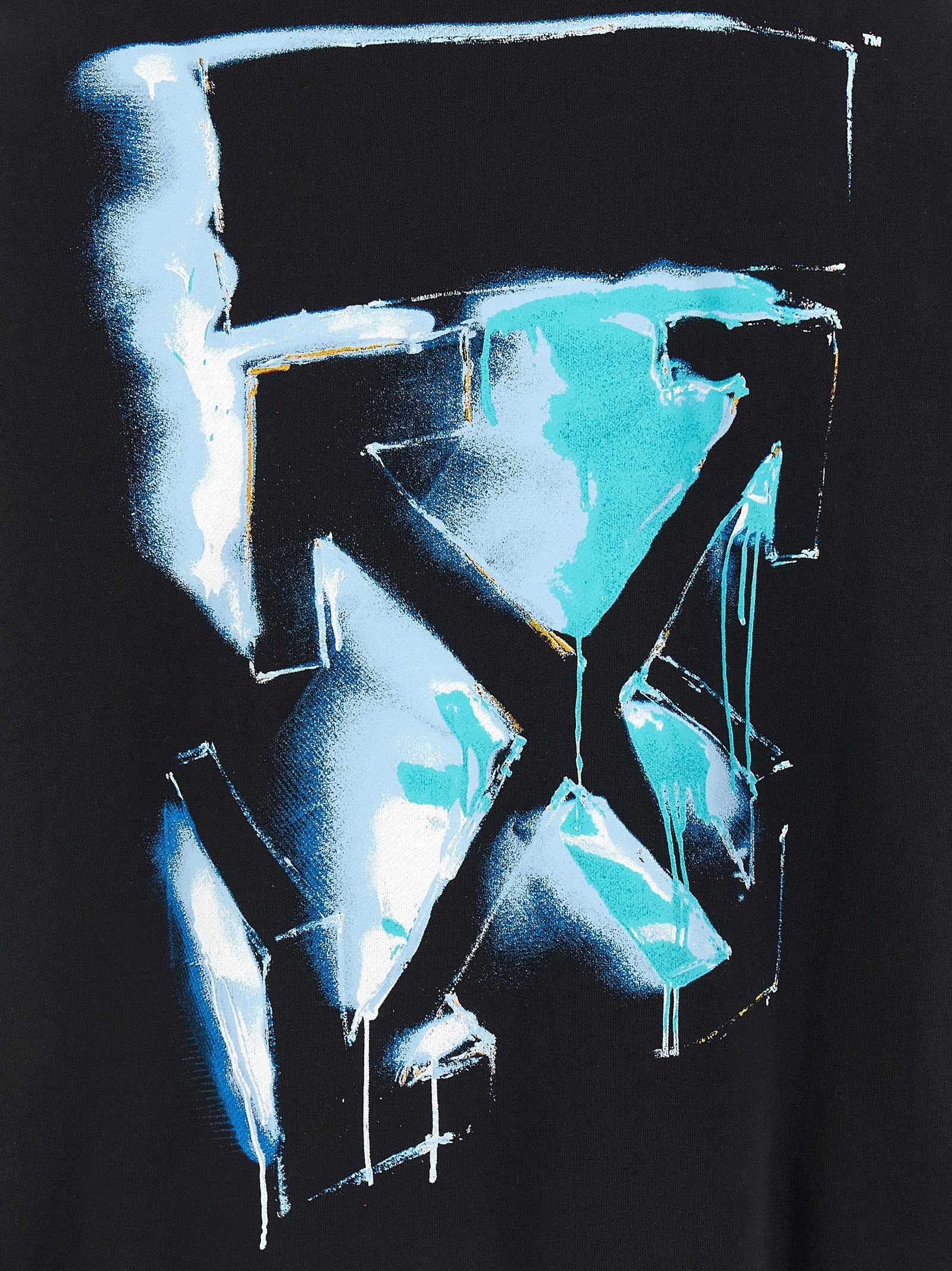 Off-White Black Cotton Sweatshirt