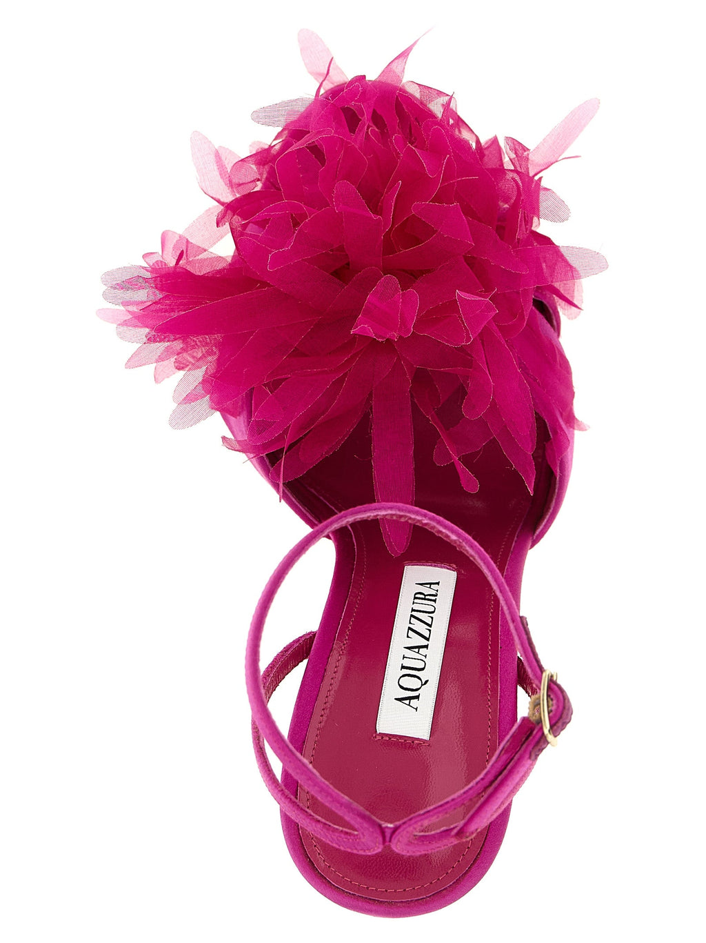 Aquazzura Fuchsia Textile Stiletto Heel Sandals
