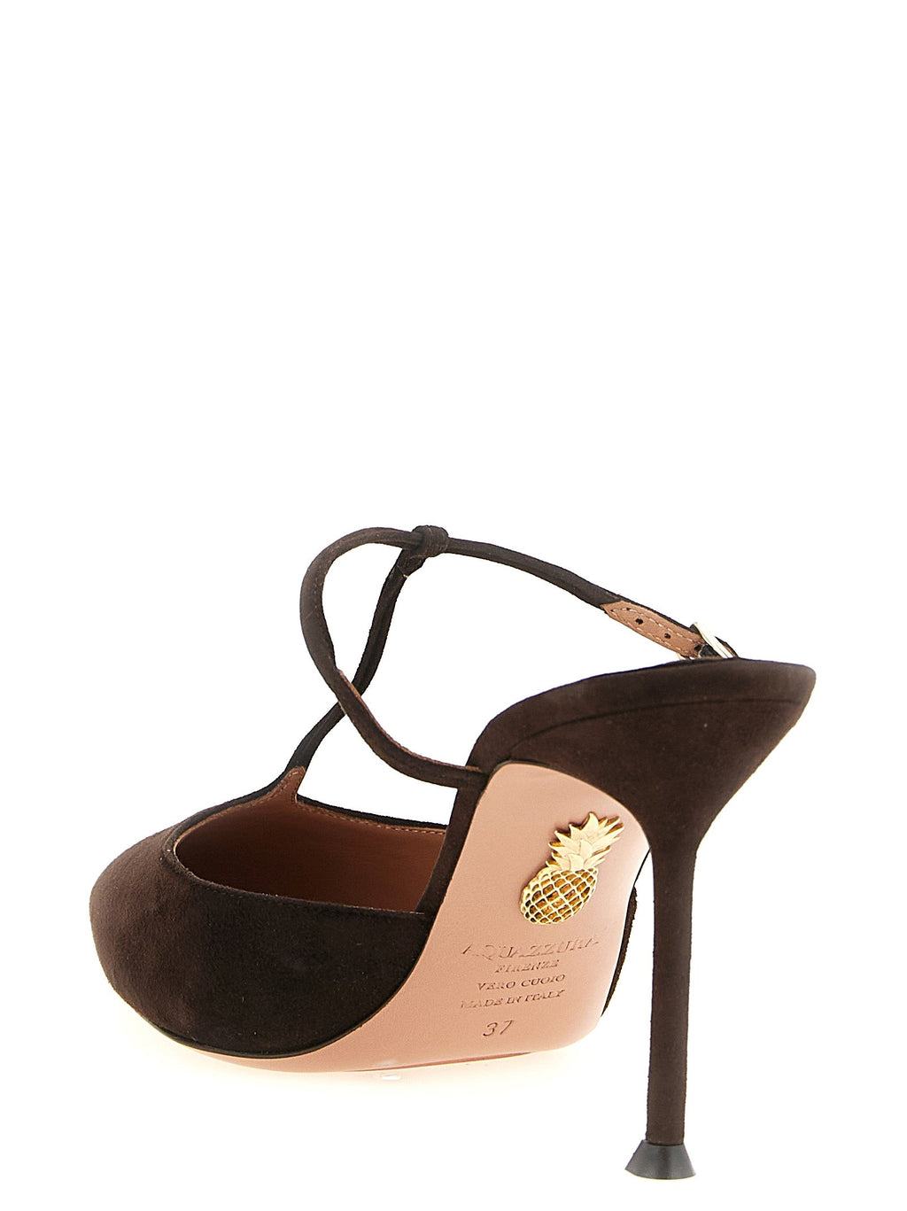 Aquazzura Brown Goatskin High Heel Pumps