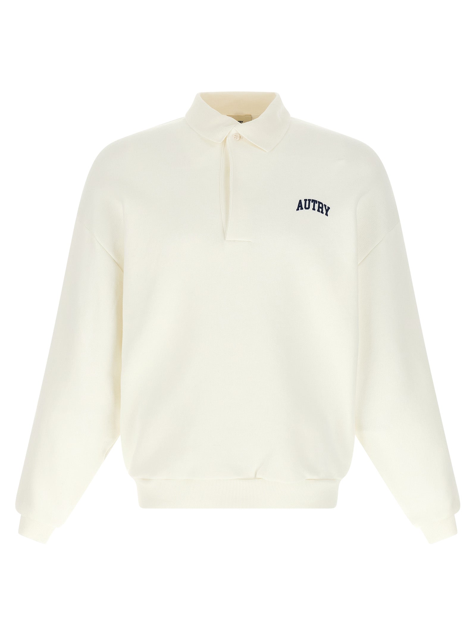 Autry White Cotton Sweatshirt