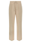 MooRER Beige Cotton Joggers (Workout Pants)
