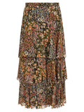 Valentino Garavani Multicolor Silk Midi Skirt