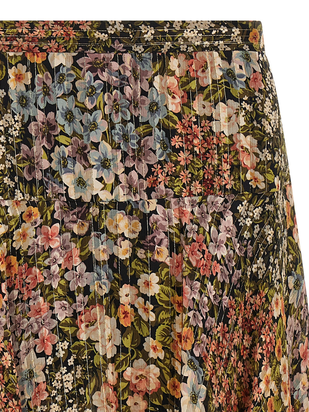 Valentino Garavani Multicolor Silk Midi Skirt