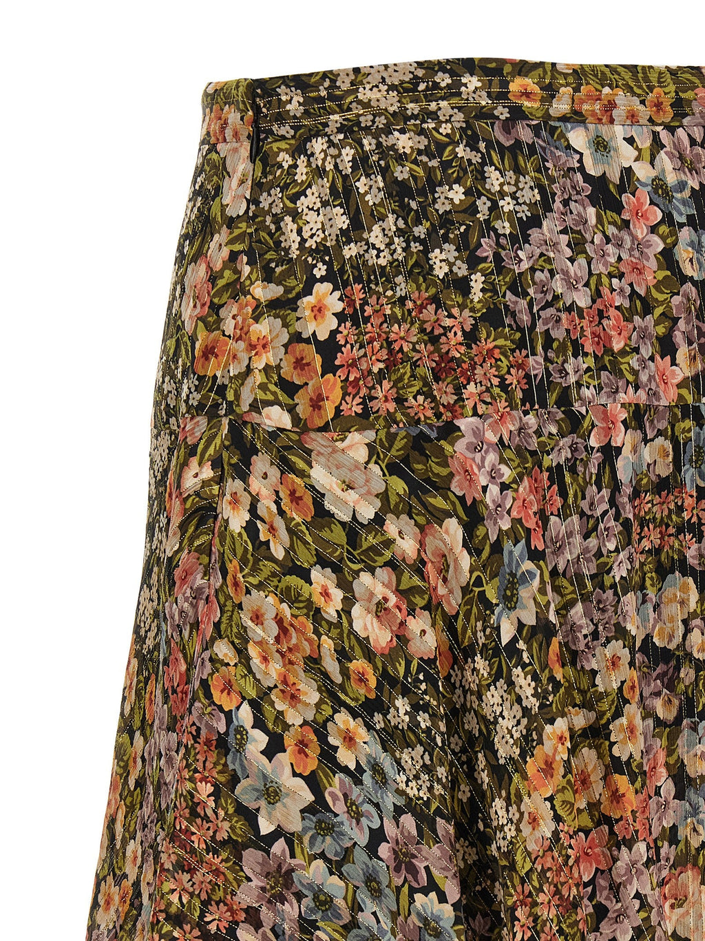 Valentino Garavani Multicolor Silk Midi Skirt