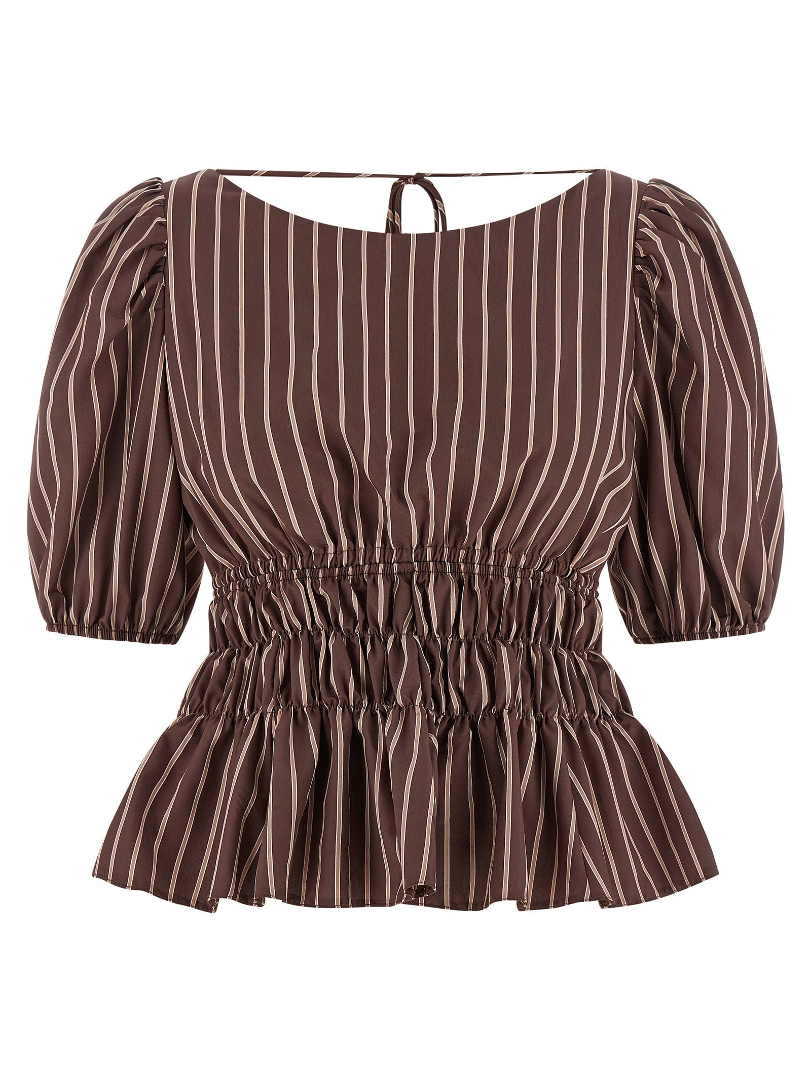 PINKO Brown Viscose Pattern Shirt