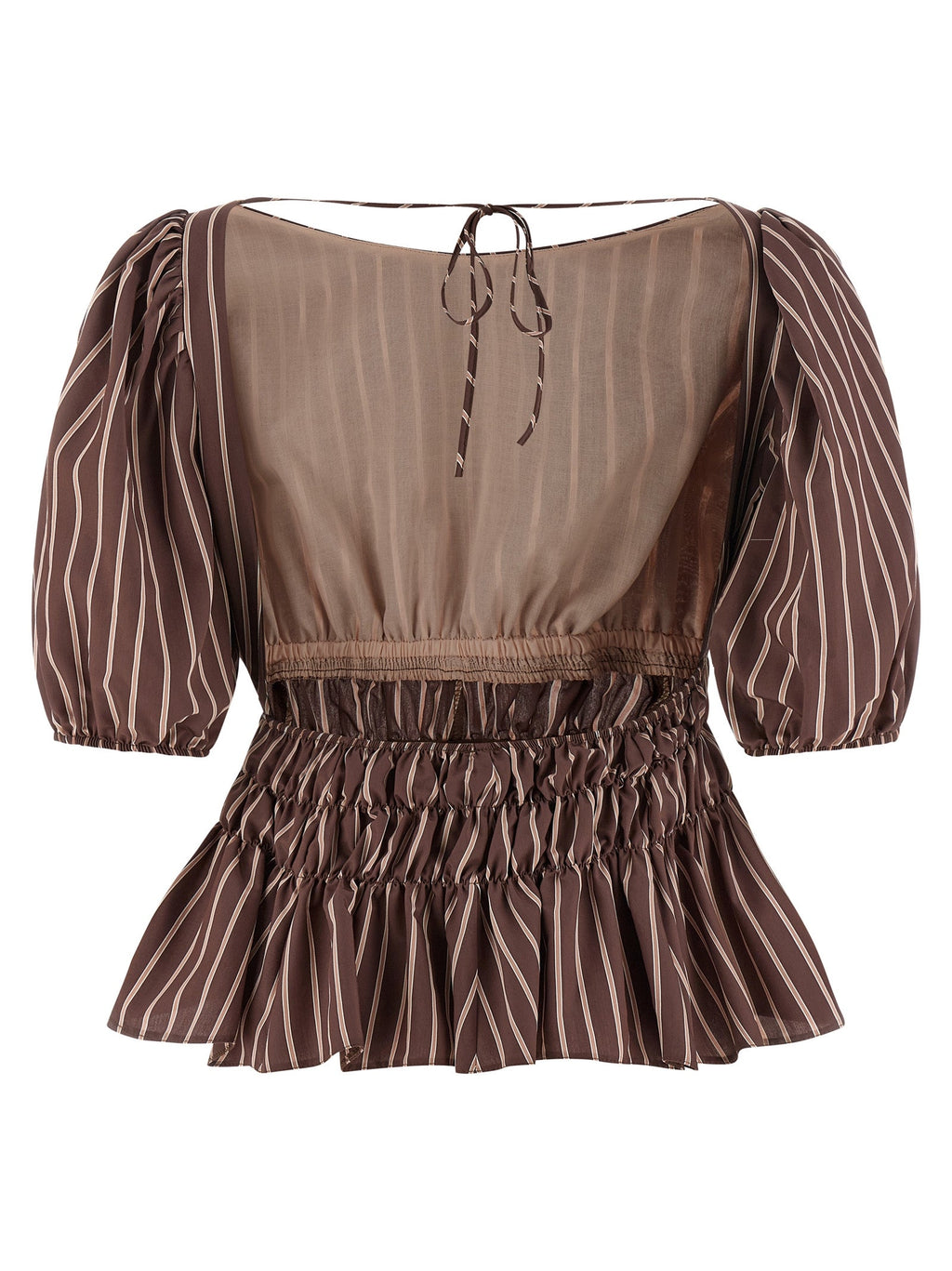 PINKO Brown Viscose Pattern Shirt