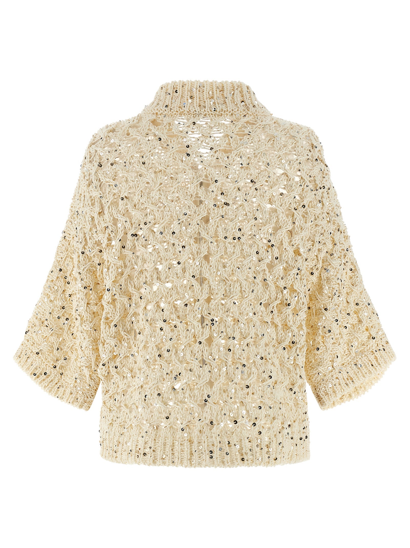 Peserico Beige Cotton Cardigan