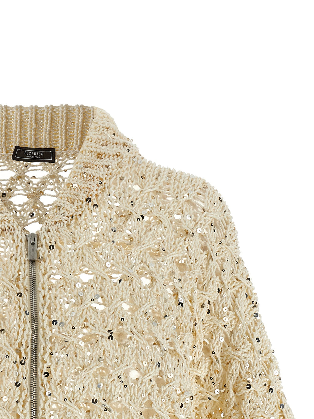 Peserico Beige Cotton Cardigan