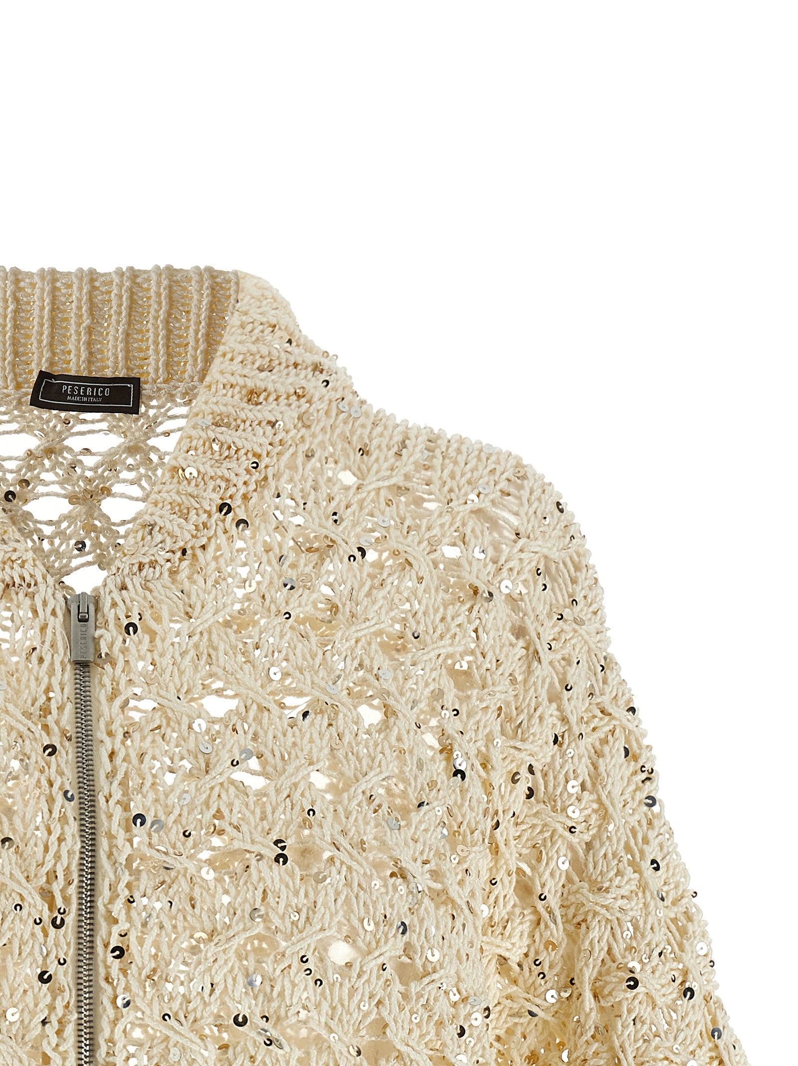 Peserico Beige Cotton Cardigan