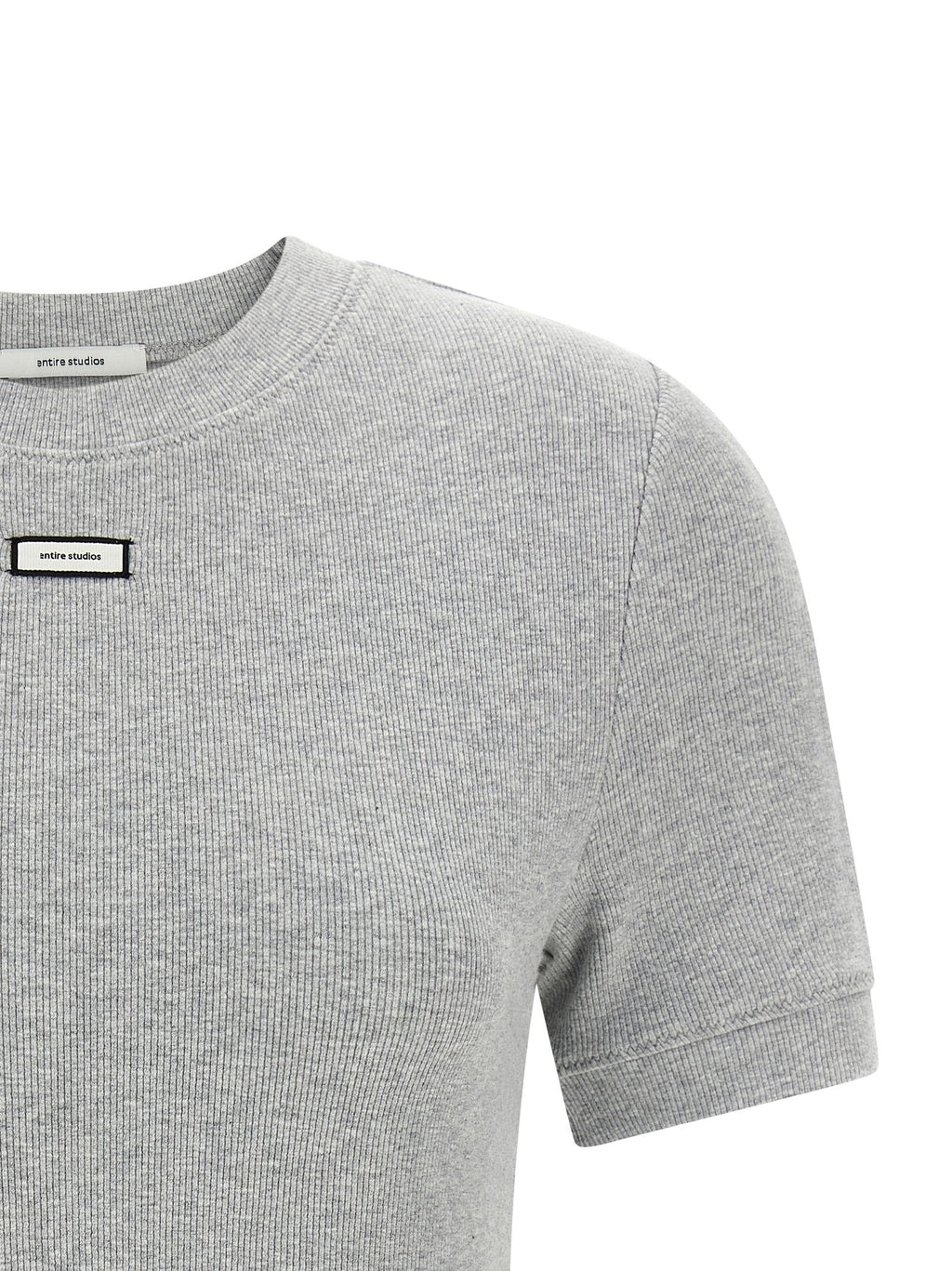 Entire Studios Gray Cotton T-Shirt