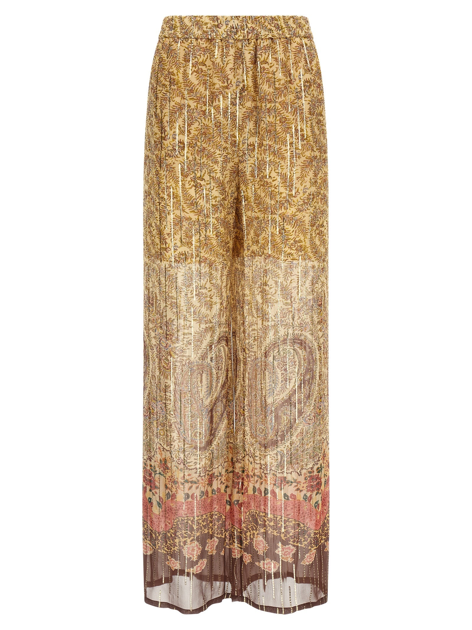 Valentino Garavani Multicolor Silk Casual Pants
