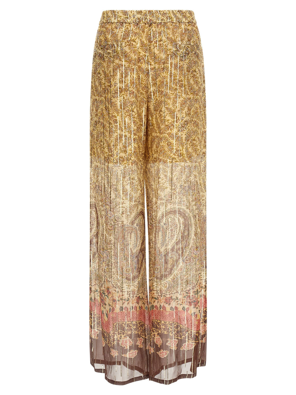 Valentino Garavani Multicolor Silk Casual Pants
