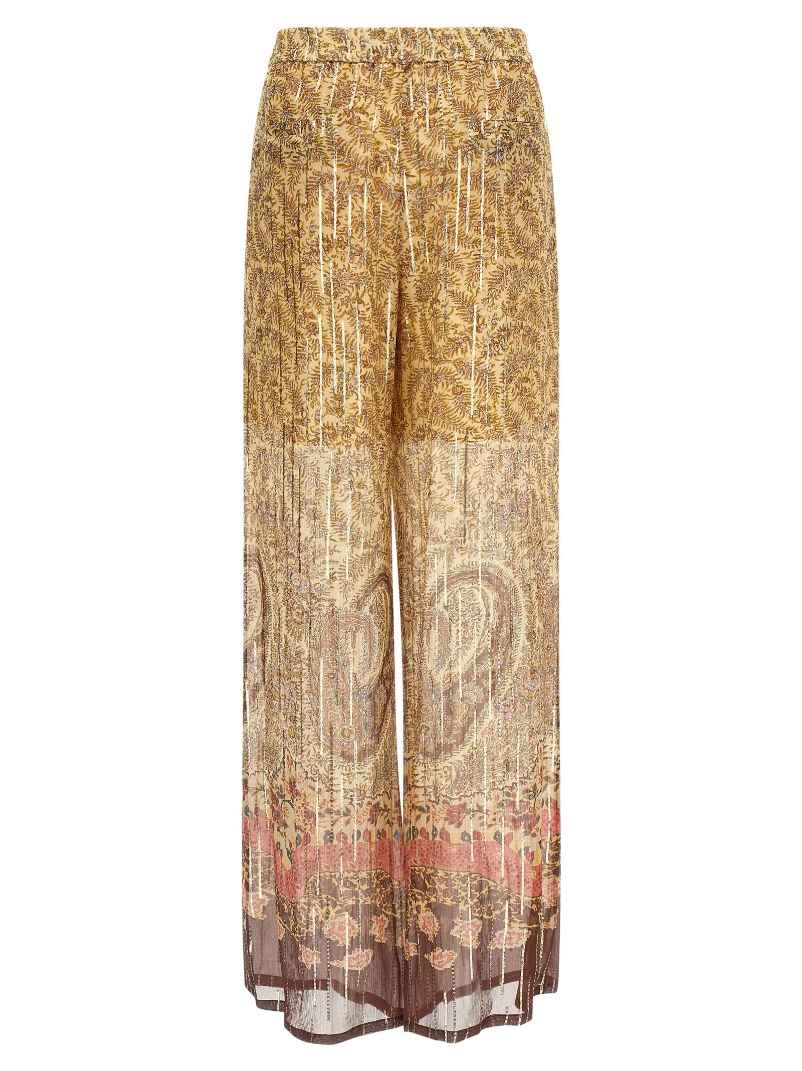 Valentino Garavani Multicolor Silk Casual Pants