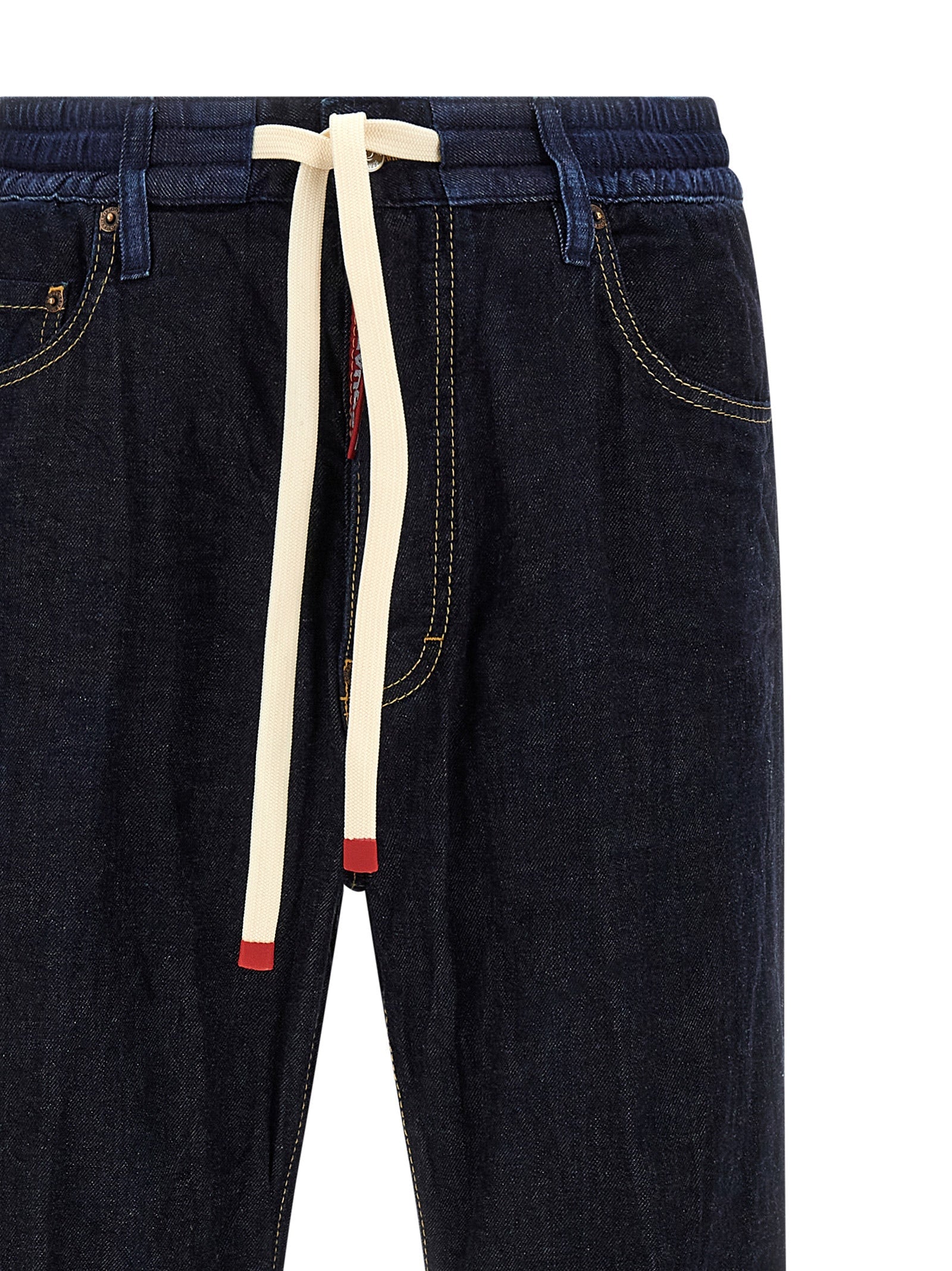 Dsquared² Blue Cotton Straight-Leg Jeans