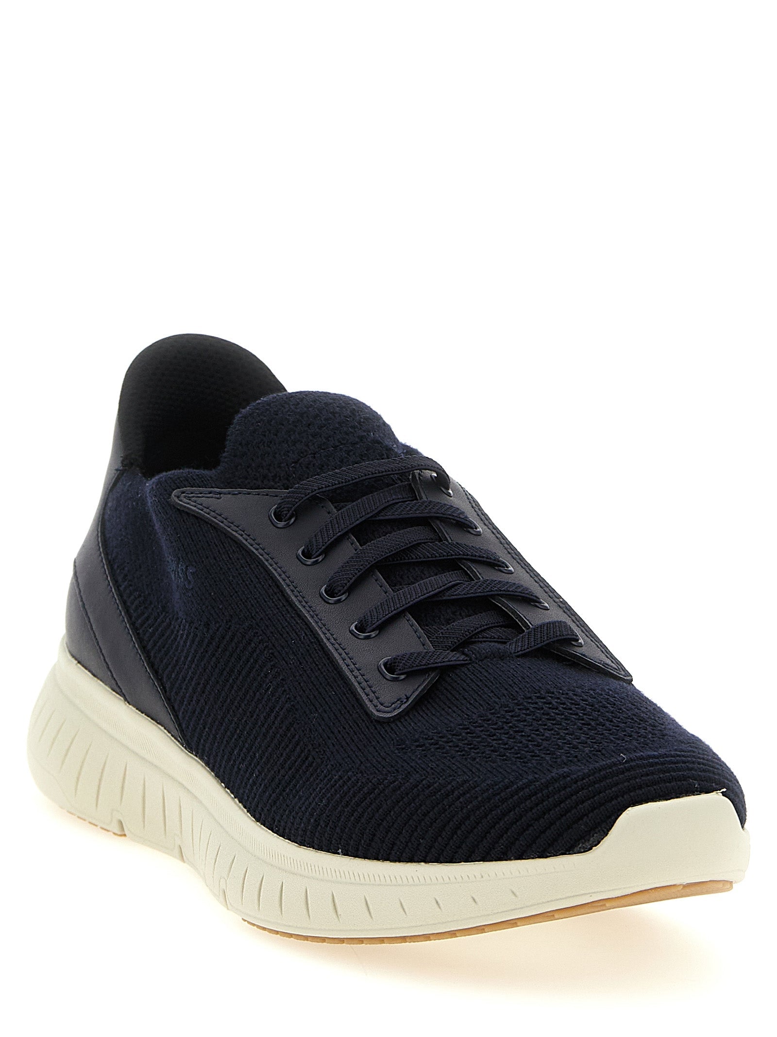 Hugo Boss Blue Cowhide Athletic Sneakers