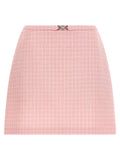 Versace Multicolor Virgin Wool Long Skirt