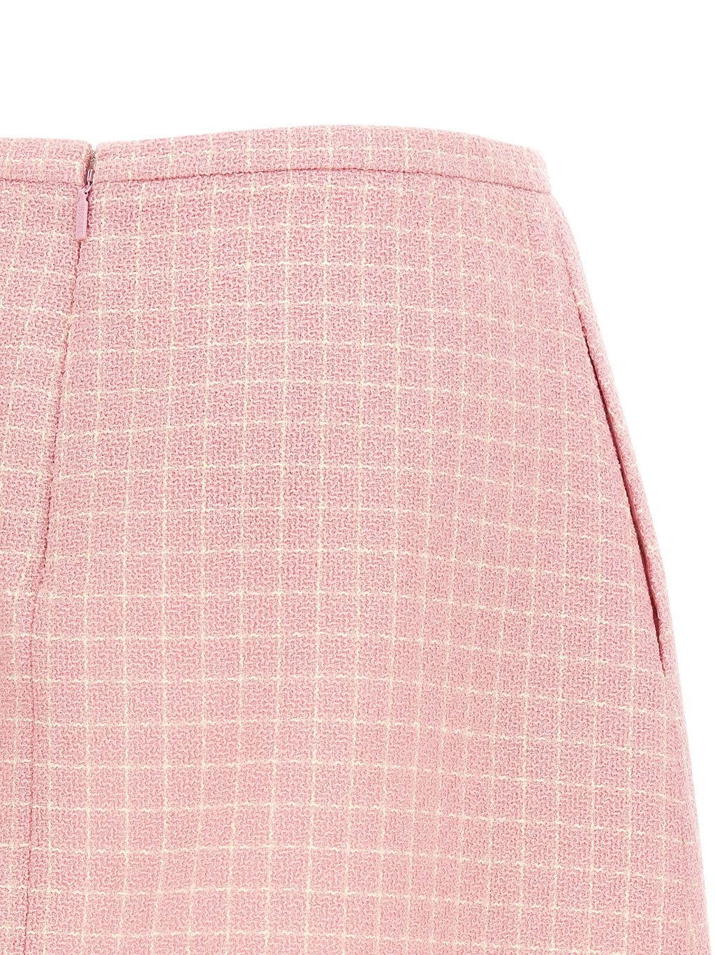 Versace Multicolor Virgin Wool Long Skirt