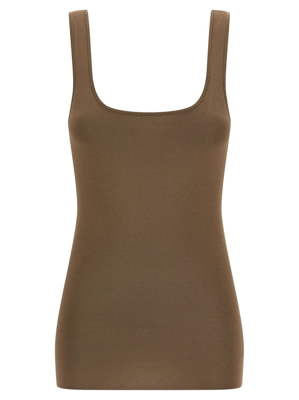 Entire Studios Brown Viscose Sleeveles T-Shirt
