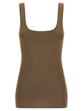 Entire Studios Brown Viscose Sleeveles T-Shirt