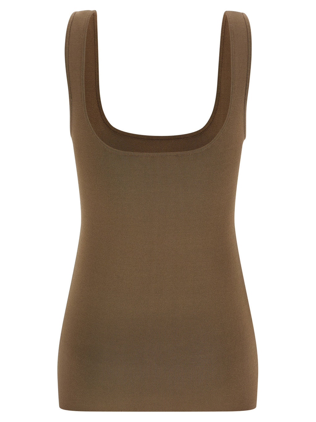 Entire Studios Brown Viscose Sleeveles T-Shirt
