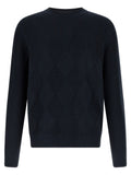 Ballantyne Blue Cotton Cardigan