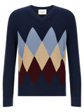Ballantyne Blue Cotton Cardigan