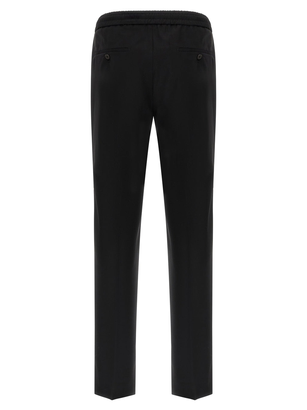 Incotex Black Virgin Wool Casual Pants