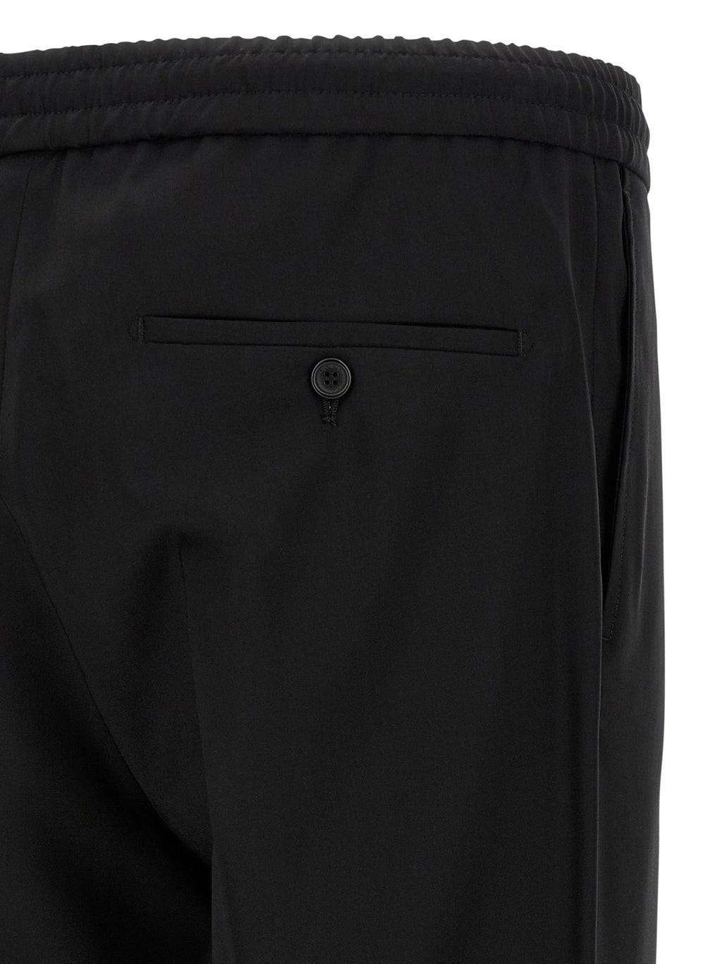 Incotex Black Virgin Wool Casual Pants
