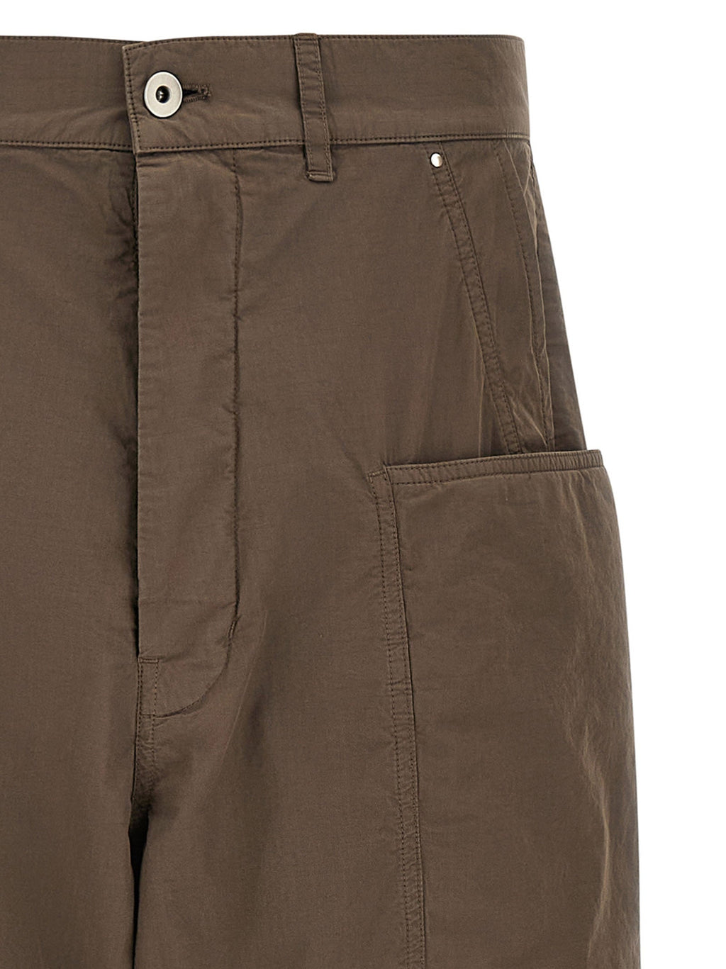 DRKSHDW Brown Cotton Cargo Pants