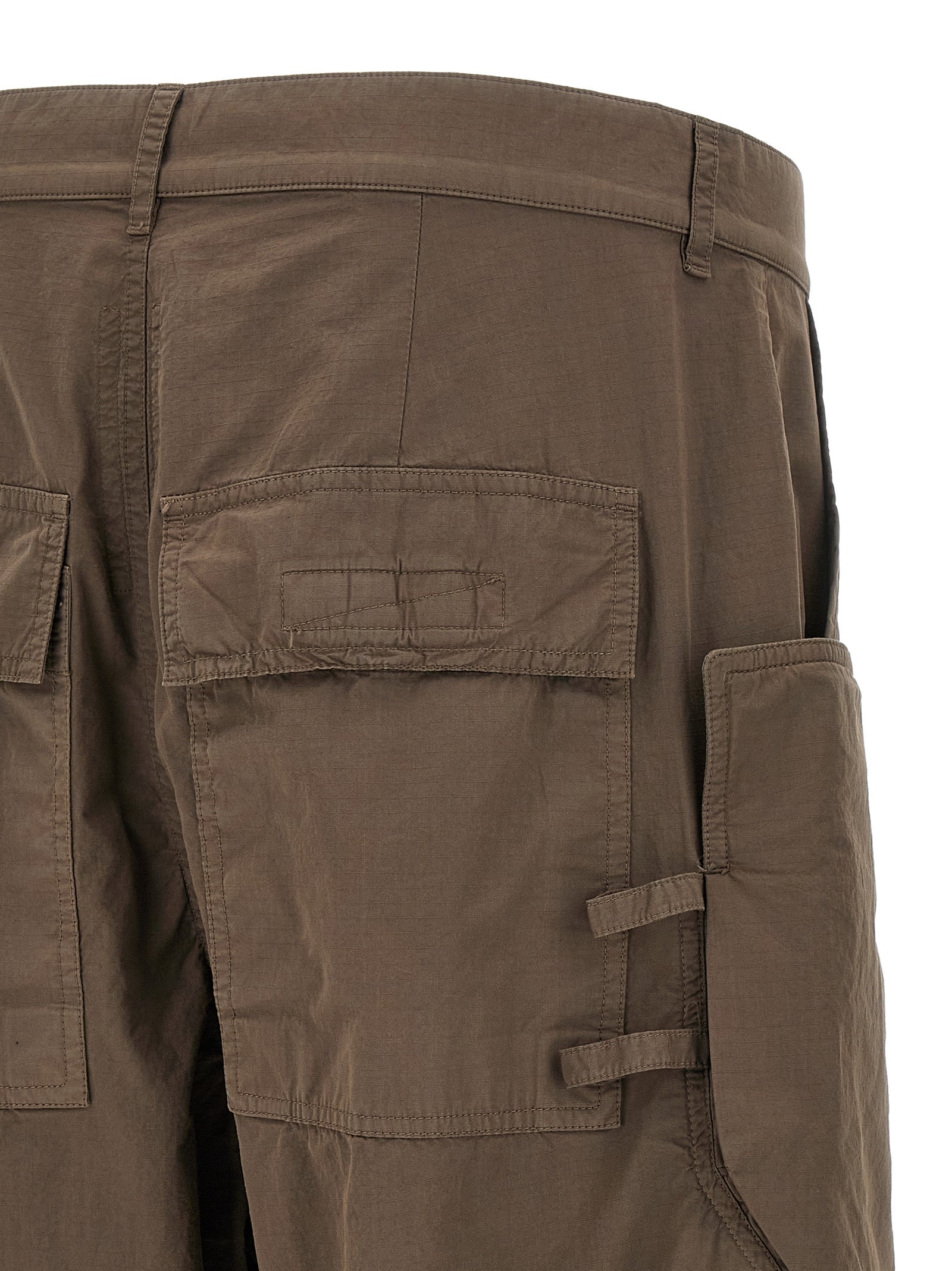 DRKSHDW Brown Cotton Cargo Pants