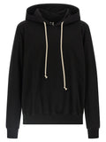 Rick Owens Black Cotton Sweatshirt