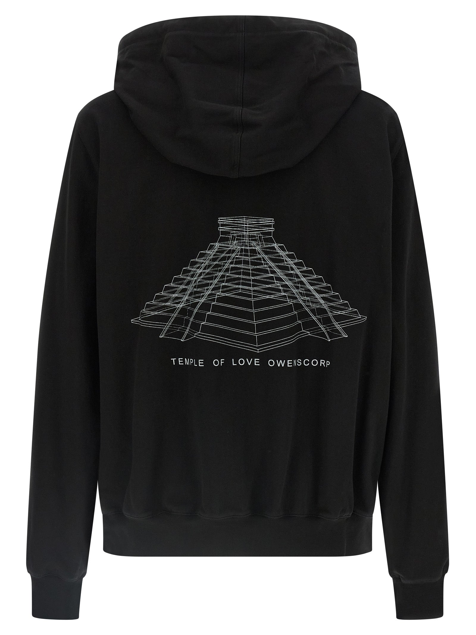 Rick Owens Black Cotton Sweatshirt