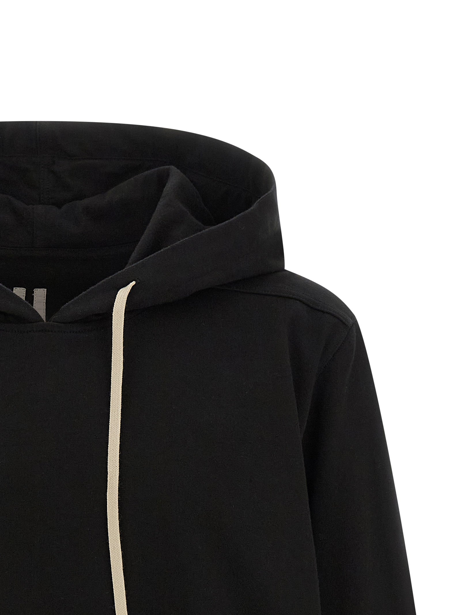 Rick Owens Black Cotton Sweatshirt