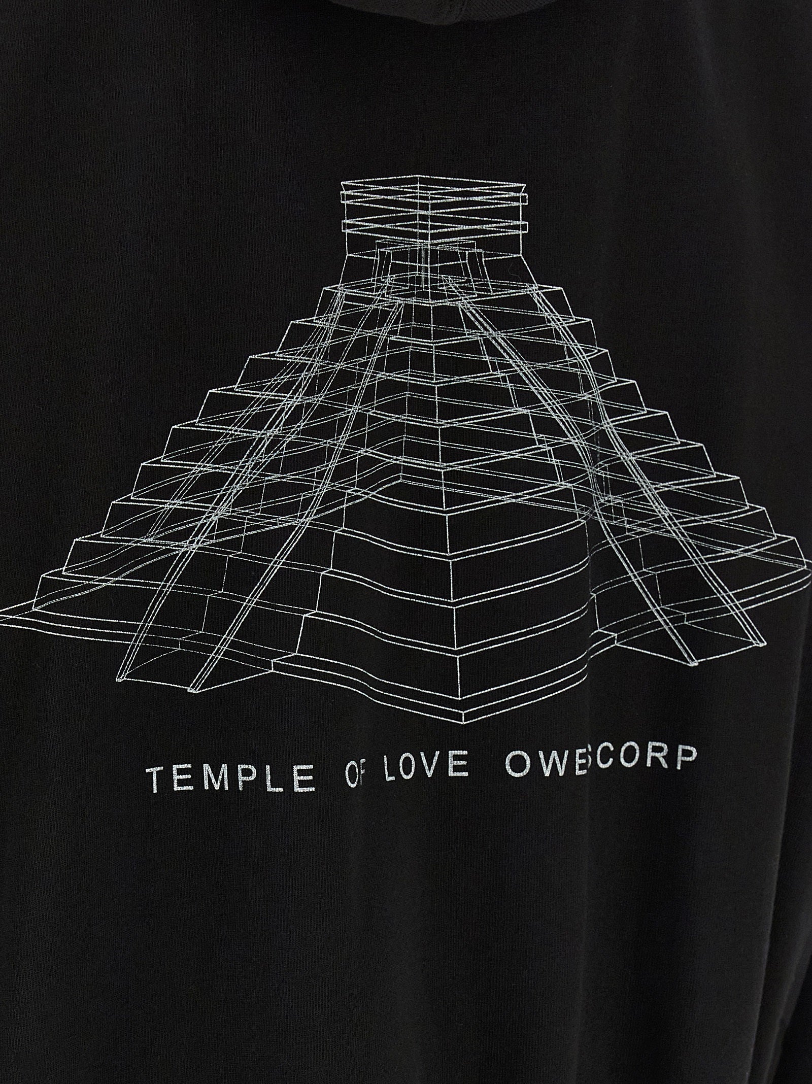 Rick Owens Black Cotton Sweatshirt