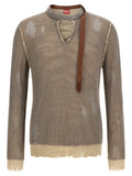 Diesel Gray Cotton Cardigan