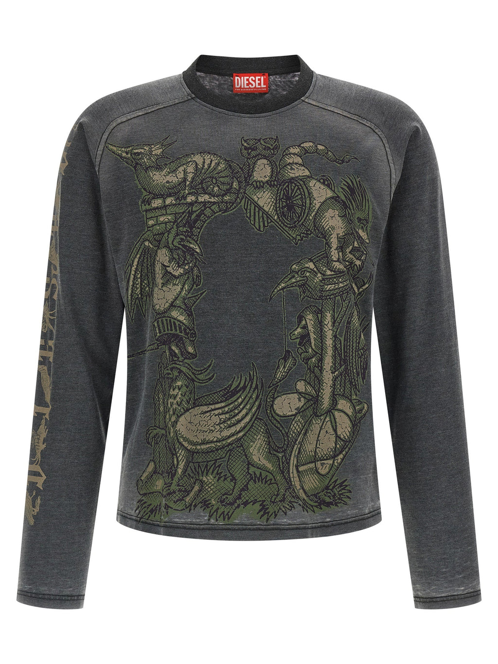 Diesel Gray Cotton Sportswear