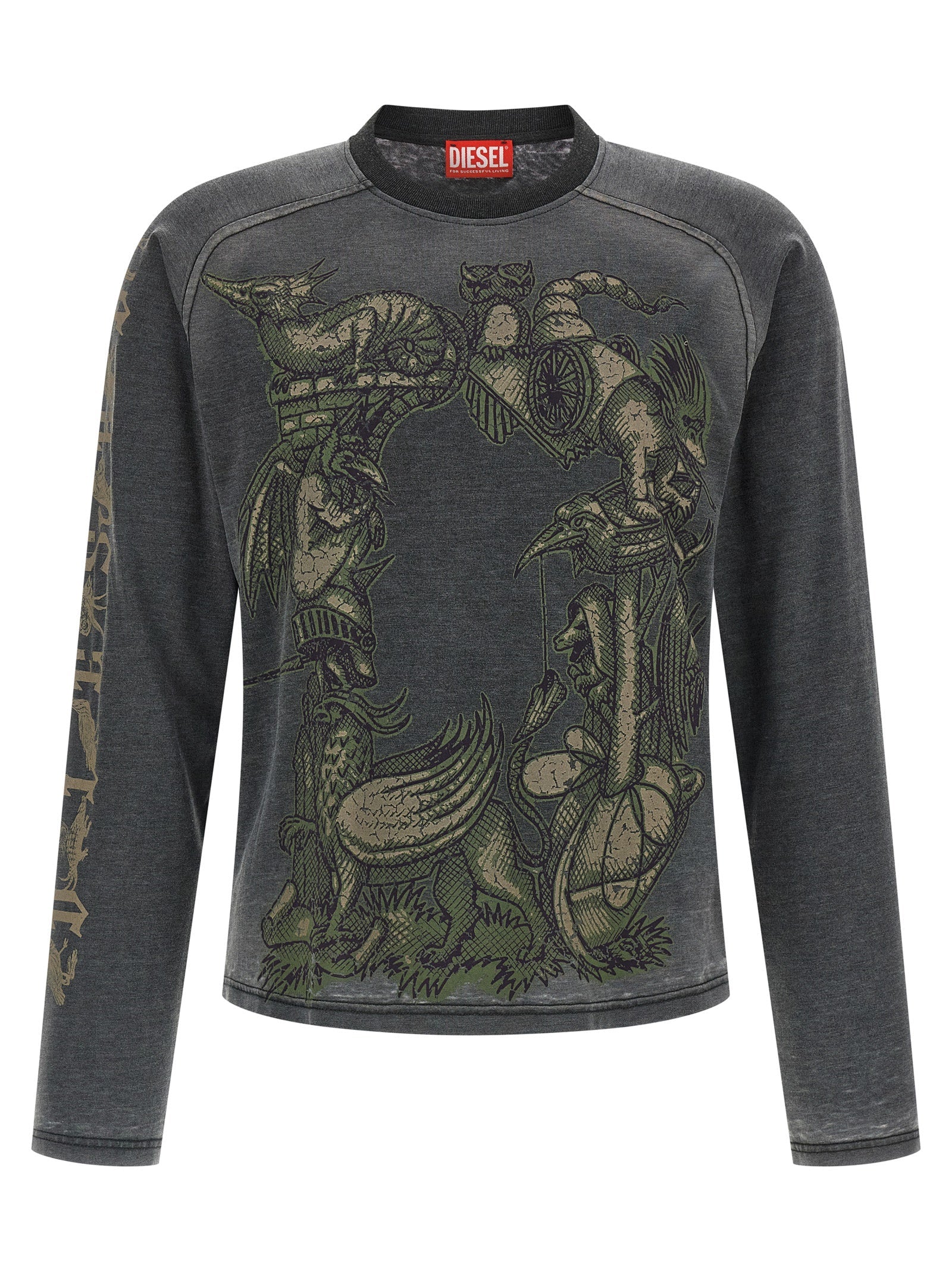 Diesel Gray Cotton Sportswear