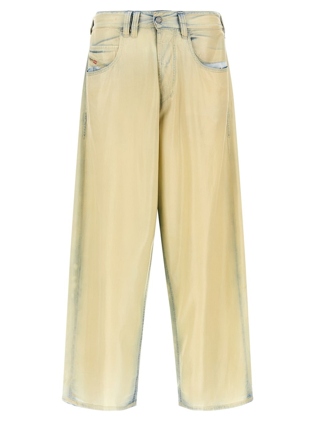 Diesel Beige Lyocell Jeans Denim