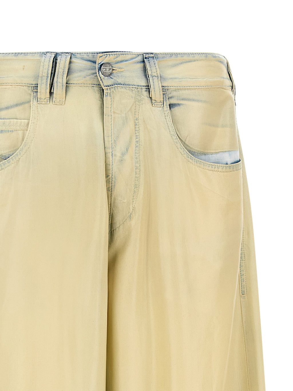 Diesel Beige Lyocell Jeans Denim