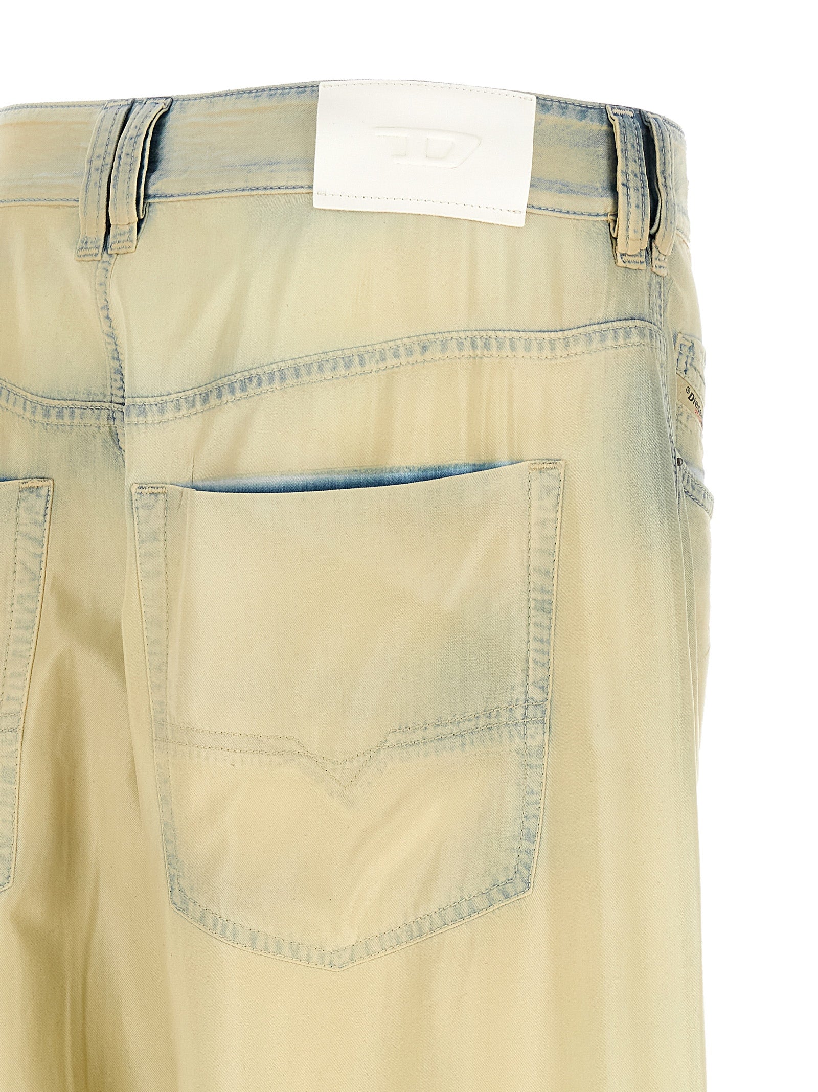 Diesel Beige Lyocell Jeans Denim